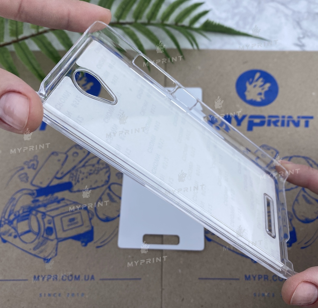Cover for sublimation 2D plastic (PC) for Xiaomi Redmi Note 2 transparent (4051) - фото 4 - Blanks for sublimation