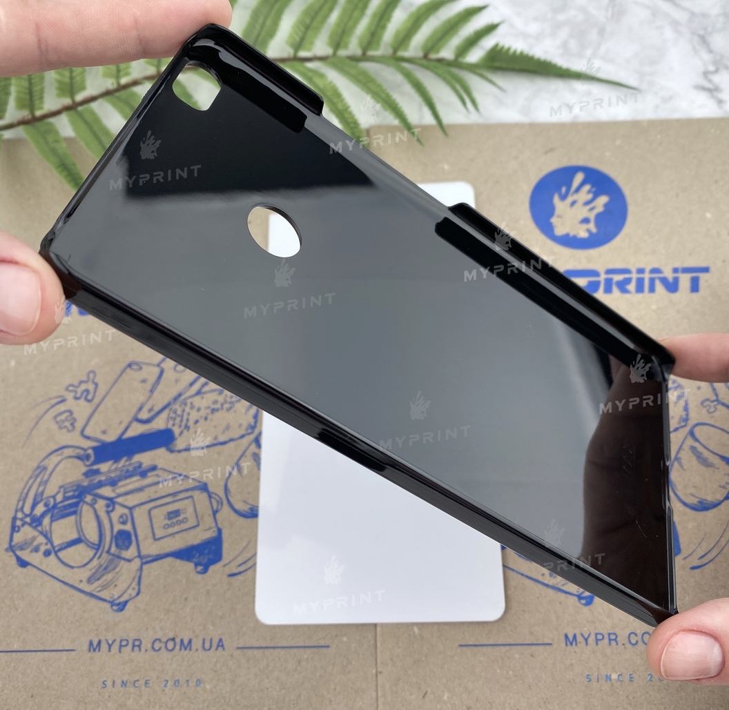 Cover for sublimation 2D plastic (PC) for Xiaomi MI MAX black (4054) - фото 4 Cover for sublimation 2D plastic (PC) for Xiaomi MI MAX black (4054) - фото 4 - Blanks for sublimation