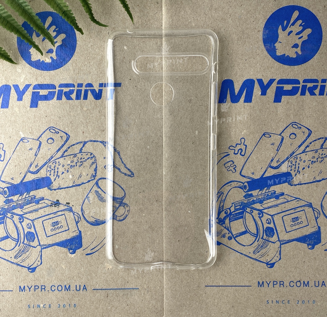 Silicone cover for LG G8 transparent (6154) - фото 1 Silicone cover for LG G8 transparent (6154) - фото 1 - Covers for UV printing