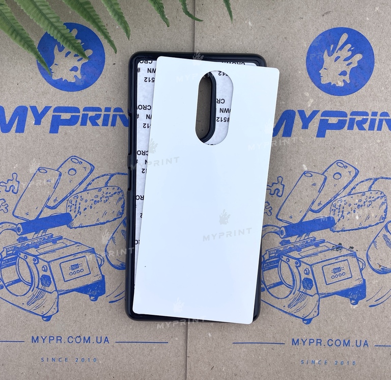 Чехол для сублимации 2D пластиковый (PC) для Lenovo K6 Note черный (2423) 