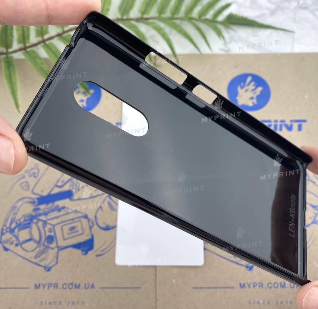 Чохол для сублімації 2D пластиковий (PC) для Lenovo K6 Note чорний (2423) - фото 4 Чохол для сублімації 2D пластиковий (PC) для Lenovo K6 Note чорний (2423) - фото 4 - Заготовки для сублімації