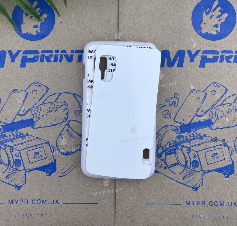 Cover for sublimation 2D plastic (PC) for LG Optimus L5 II E450 white (3210)  Cover for sublimation 2D plastic (PC) for LG Optimus L5 II E450 white (3210)