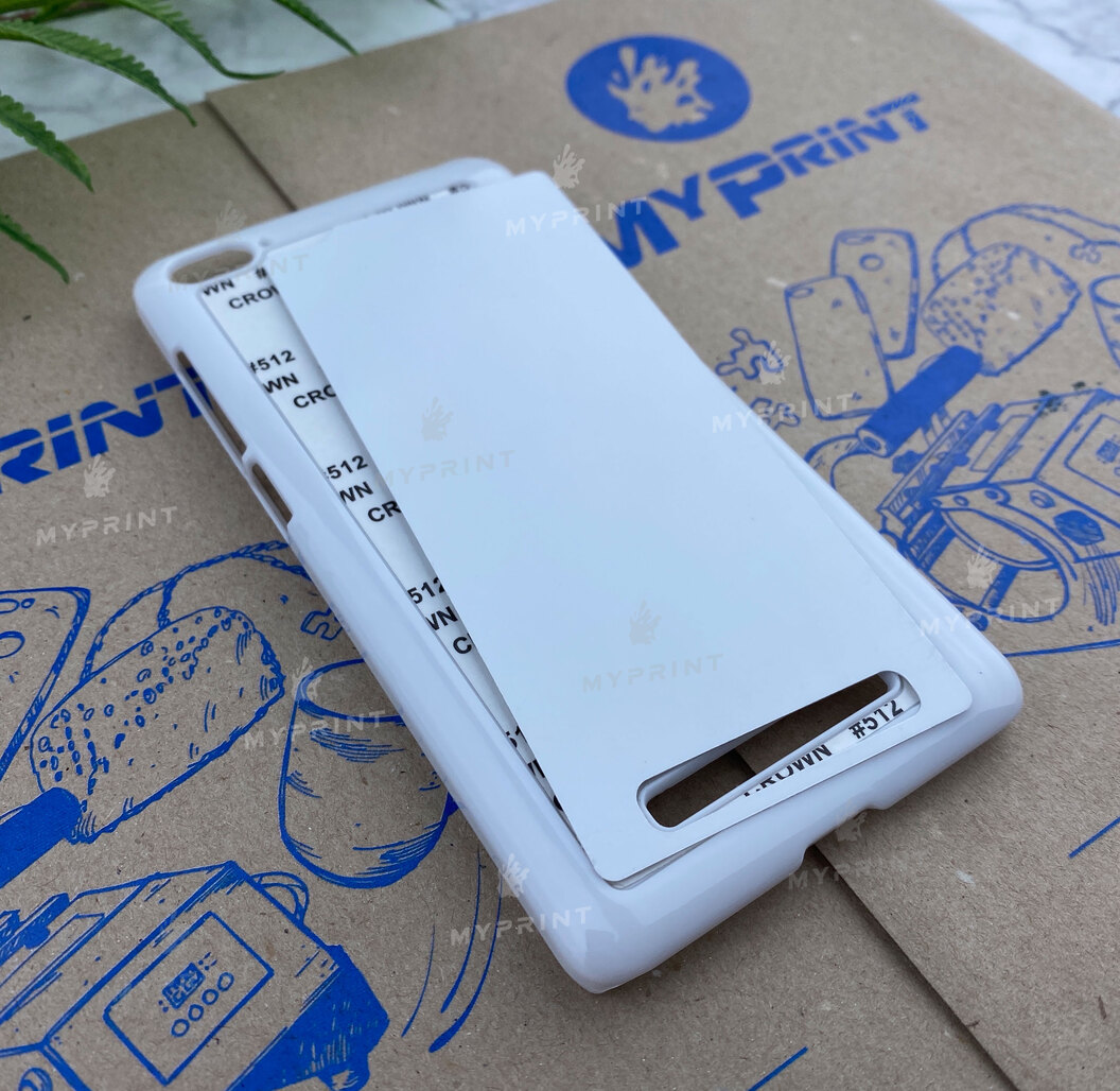 Cover for sublimation 2D plastic (PC) for Xiaomi MI 4I white (4217) - фото 2 Cover for sublimation 2D plastic (PC) for Xiaomi MI 4I white (4217) - фото 2 - Blanks for sublimation