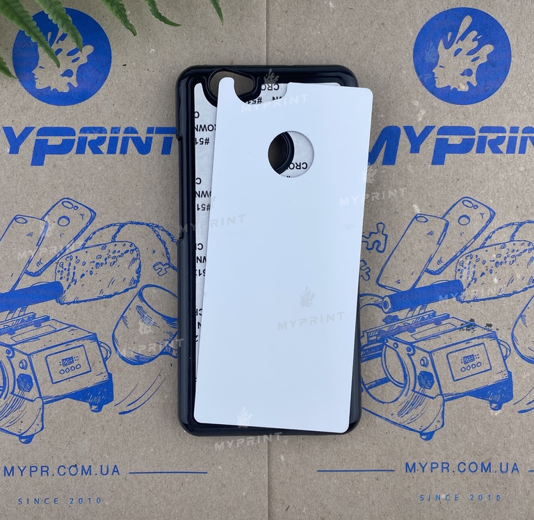 Чехол для сублимации 2D пластиковый (PC) для Huawei Nova черный (2411) 