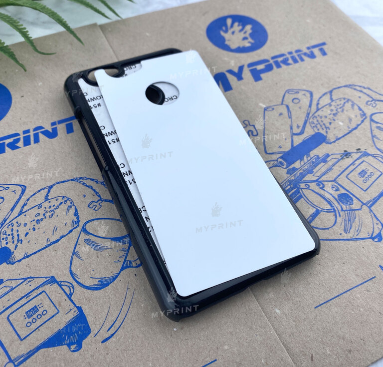 Чехол для сублимации 2D пластиковый (PC) для Huawei Nova черный (2411) 