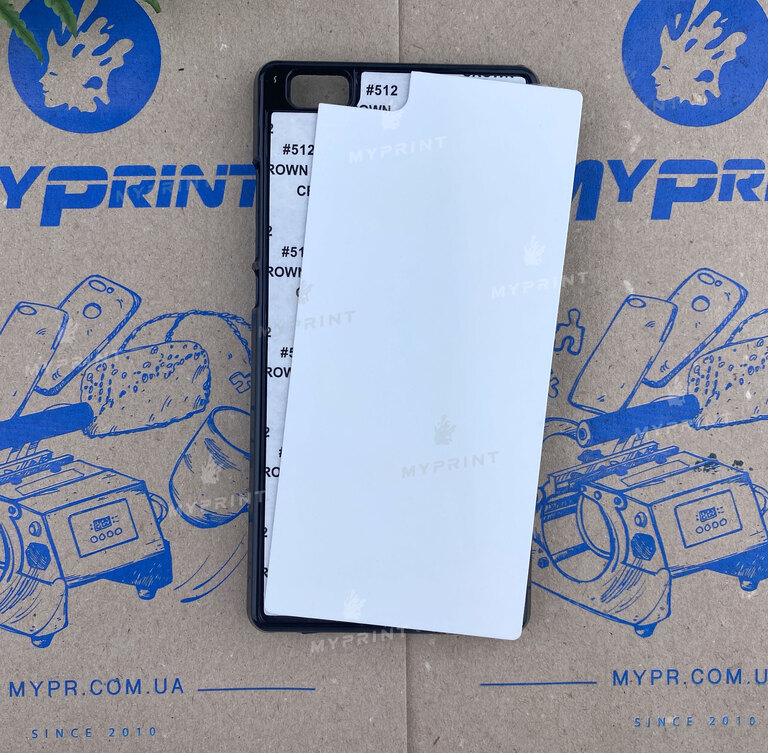 Cover for sublimation 2D plastic (PC) for Huawei P8 Lite black (2412)  Cover for sublimation 2D plastic (PC) for Huawei P8 Lite black (2412)