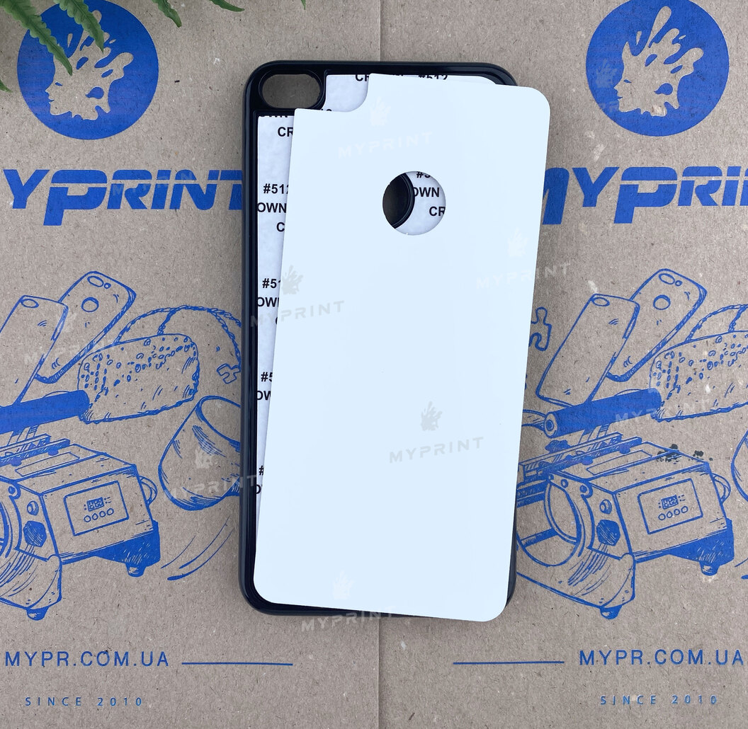 Чохол для сублімації 2D пластиковий (PC) для Huawei P8 Lite 2017 чорний (2418) - фото 1 - Заготовки для сублімації