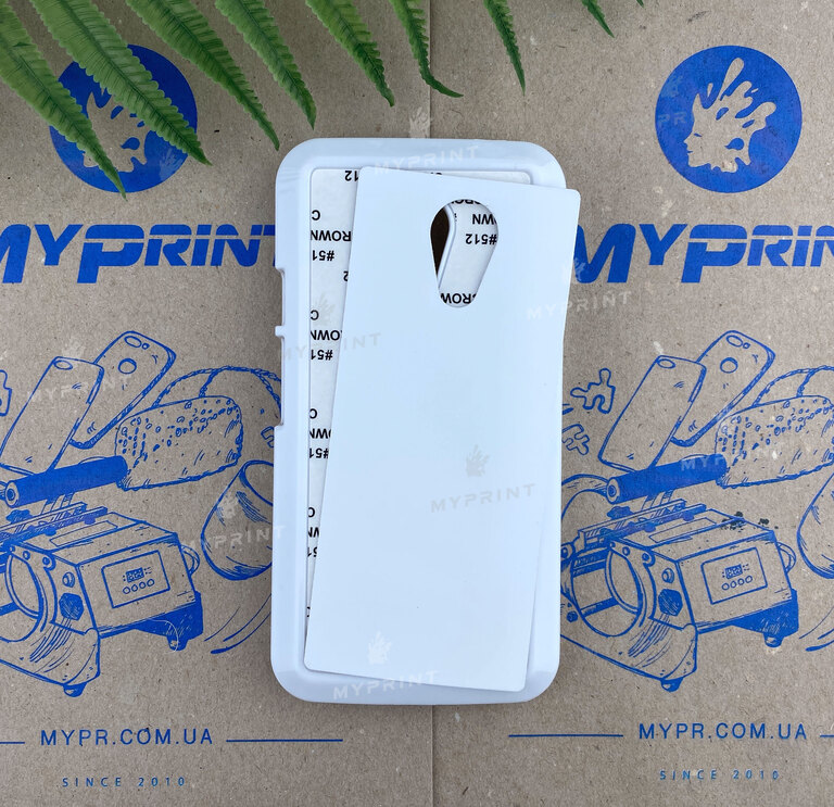 Чохол для сублімації 2D пластиковий (PC) для Motorola Moto G2 білий (3241) 