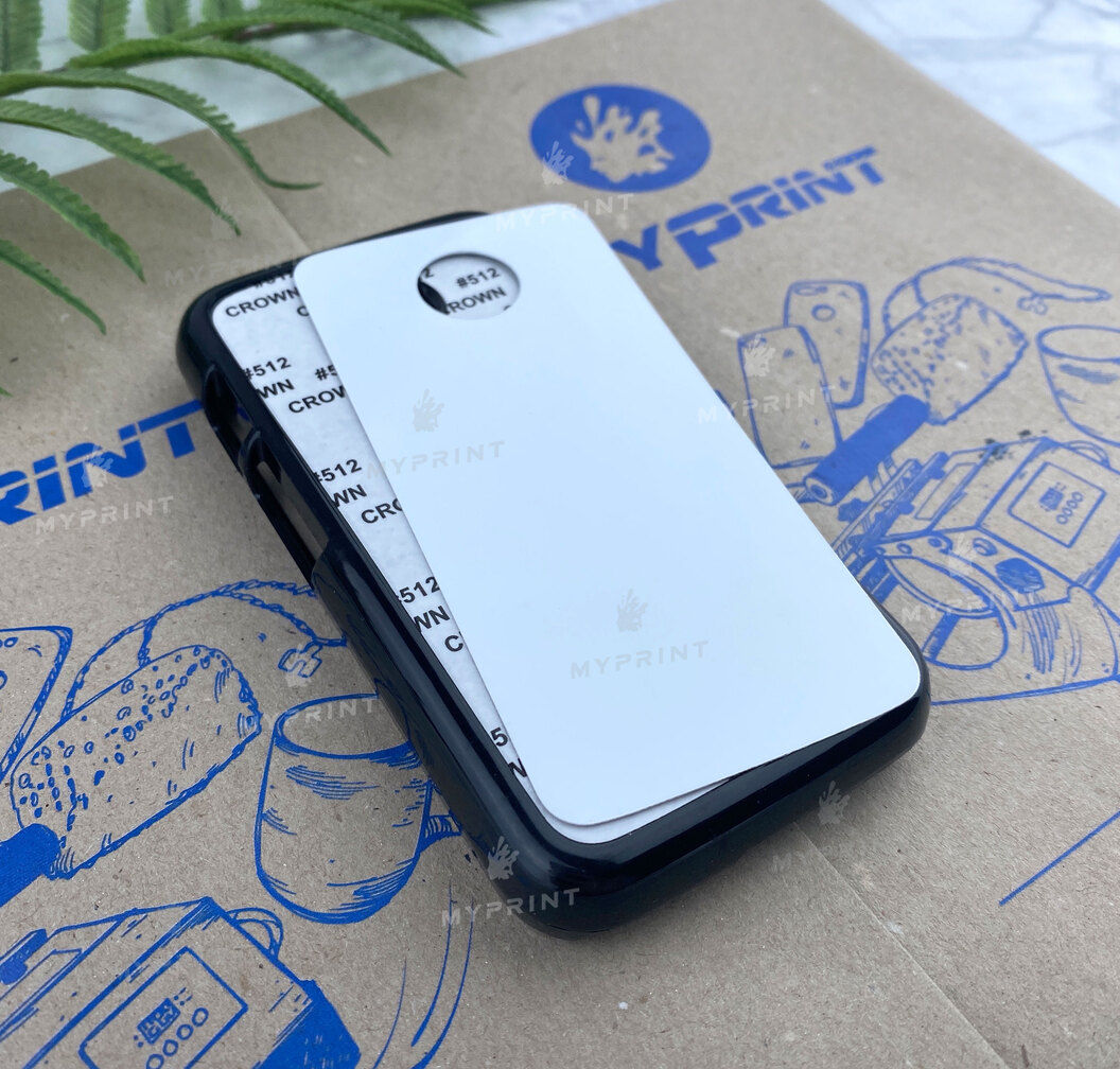 Cover for sublimation 2D plastic (PC) for Motorola Moto E black (3254) - фото 2 Cover for sublimation 2D plastic (PC) for Motorola Moto E black (3254) - фото 2 - Blanks for sublimation