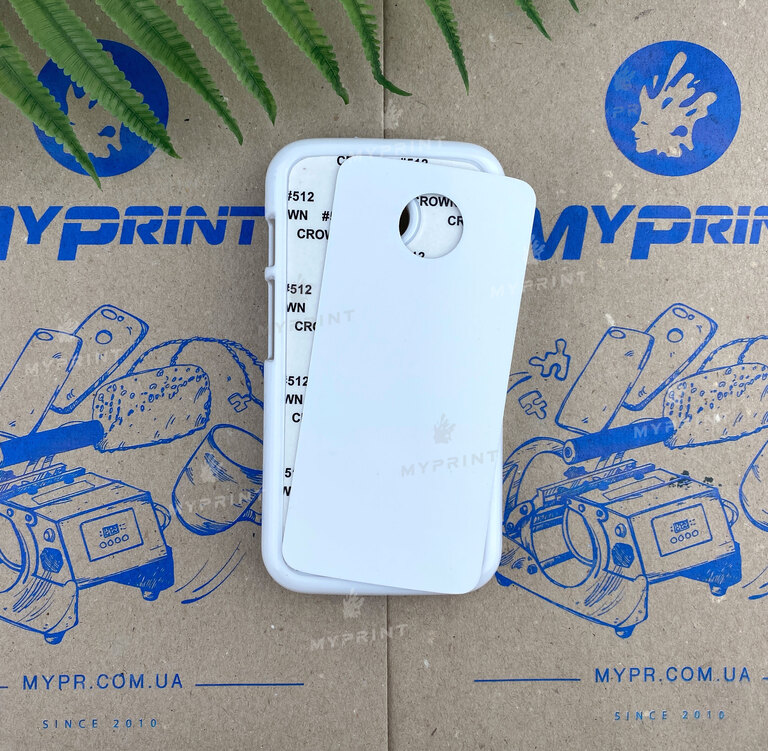 Чохол для сублімації 2D пластиковий (PC) для Motorola Moto E білий (3255)  Чохол для сублімації 2D пластиковий (PC) для Motorola Moto E білий (3255)