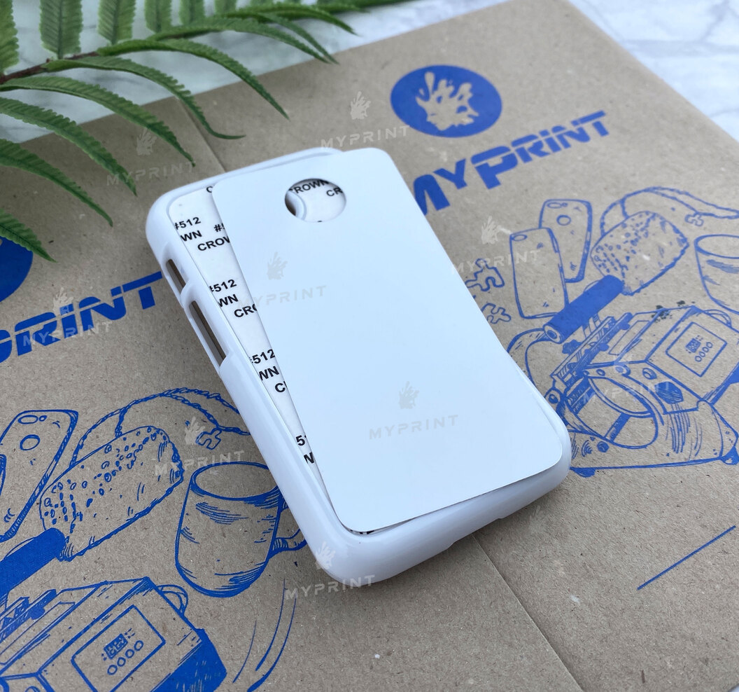 Cover for sublimation 2D plastic (PC) for Motorola Moto E white (3255) - фото 2 Cover for sublimation 2D plastic (PC) for Motorola Moto E white (3255) - фото 2 - Blanks for sublimation