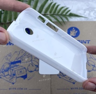 Cover for sublimation 2D plastic (PC) for Motorola Moto E white (3255) - фото 4 Cover for sublimation 2D plastic (PC) for Motorola Moto E white (3255) - фото 4 - Blanks for sublimation