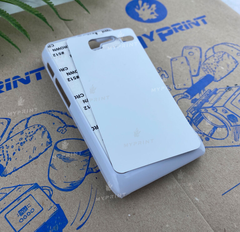 Чохол для сублімації 2D пластиковий (PC) для Motorola RAZR D3 білий (3263) 