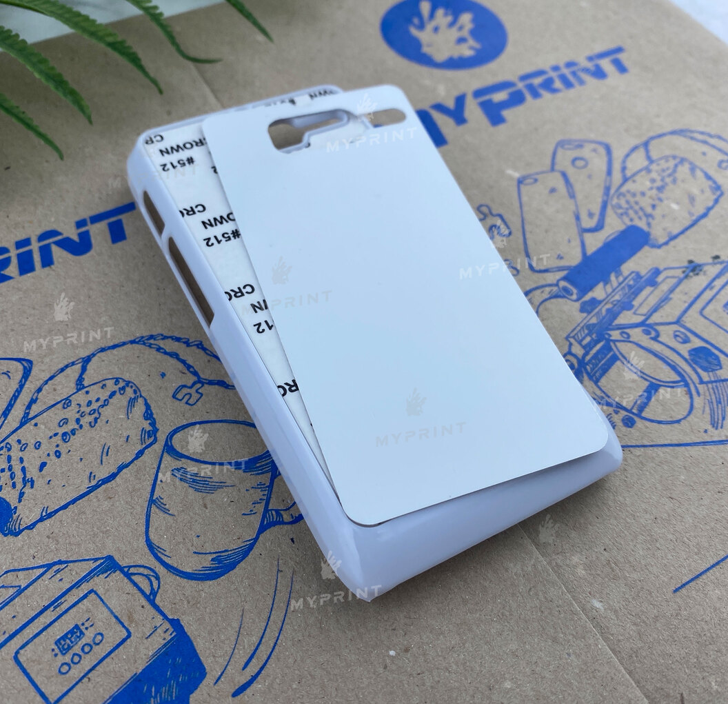 Чохол для сублімації 2D пластиковий (PC) для Motorola RAZR D3 білий (3263) - фото 2 - Заготовки для сублімації