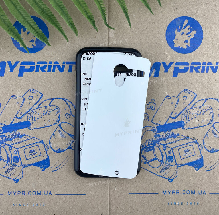 Чохол для сублімації 2D пластиковий (PC) для Motorola Moto X чорний (3266) 