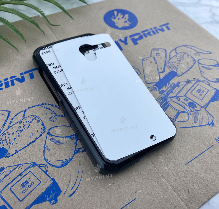 Чохол для сублімації 2D пластиковий (PC) для Motorola Moto X чорний (3266) 