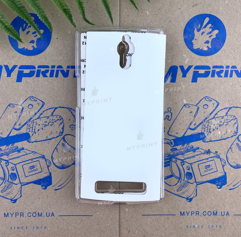 Чехол для сублимации 2D пластиковый (PC) для Oppo Find 7 прозрачный (3296) 