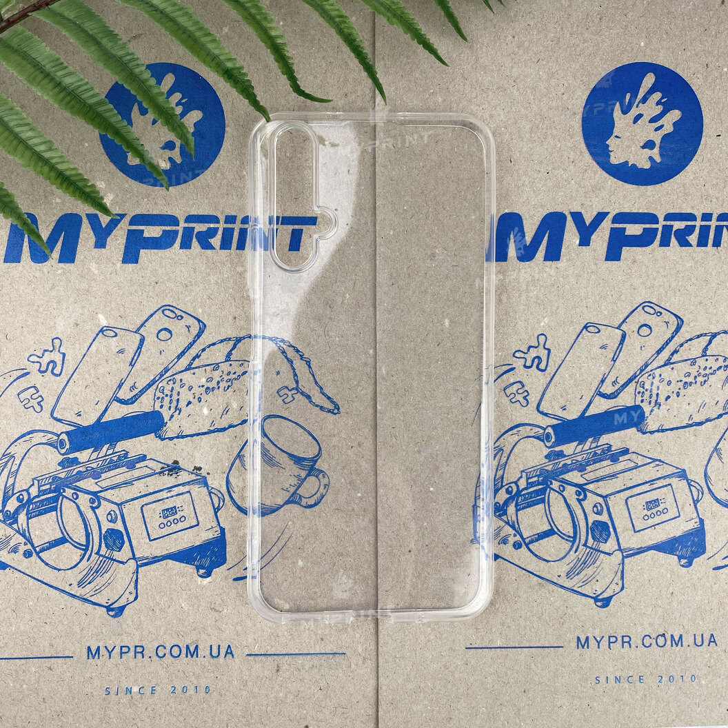 Чохол силіконовий для Huawei Nova 5T прозорий (6181) - фото 1 - Чохли для УФ друку