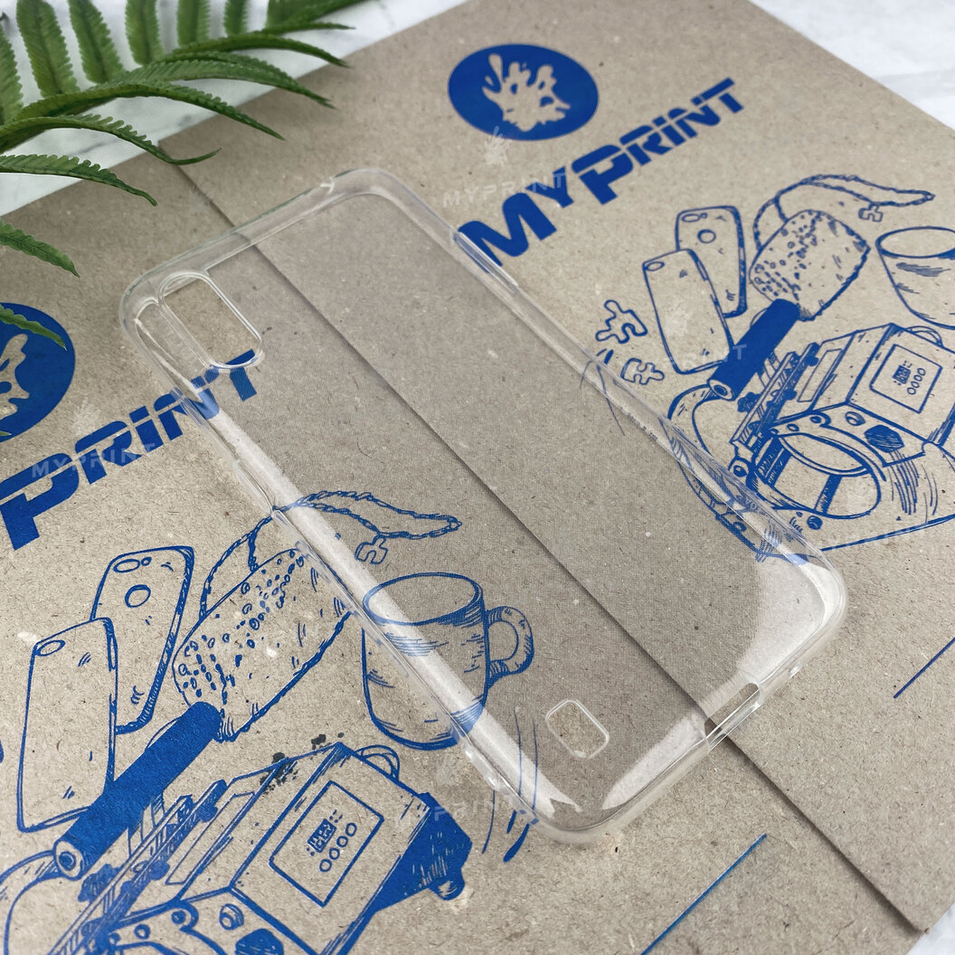 Чохол силіконовий для Samsung A01 / M01 прозорий (6185) - фото 2 - Чохли для УФ друку