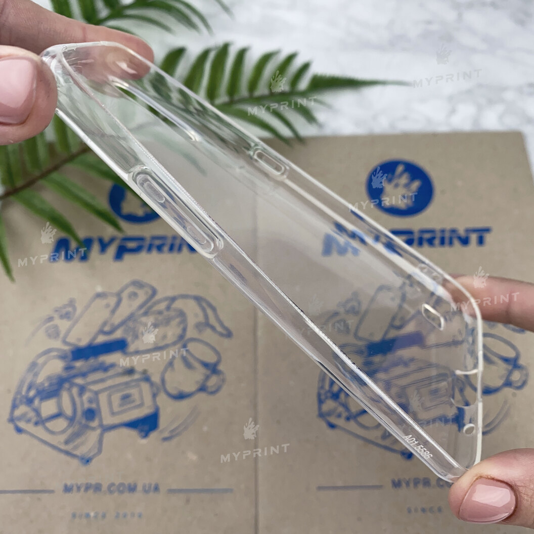 Чохол силіконовий для Samsung A01 / M01 прозорий (6185) - фото 3 - Чохли для УФ друку