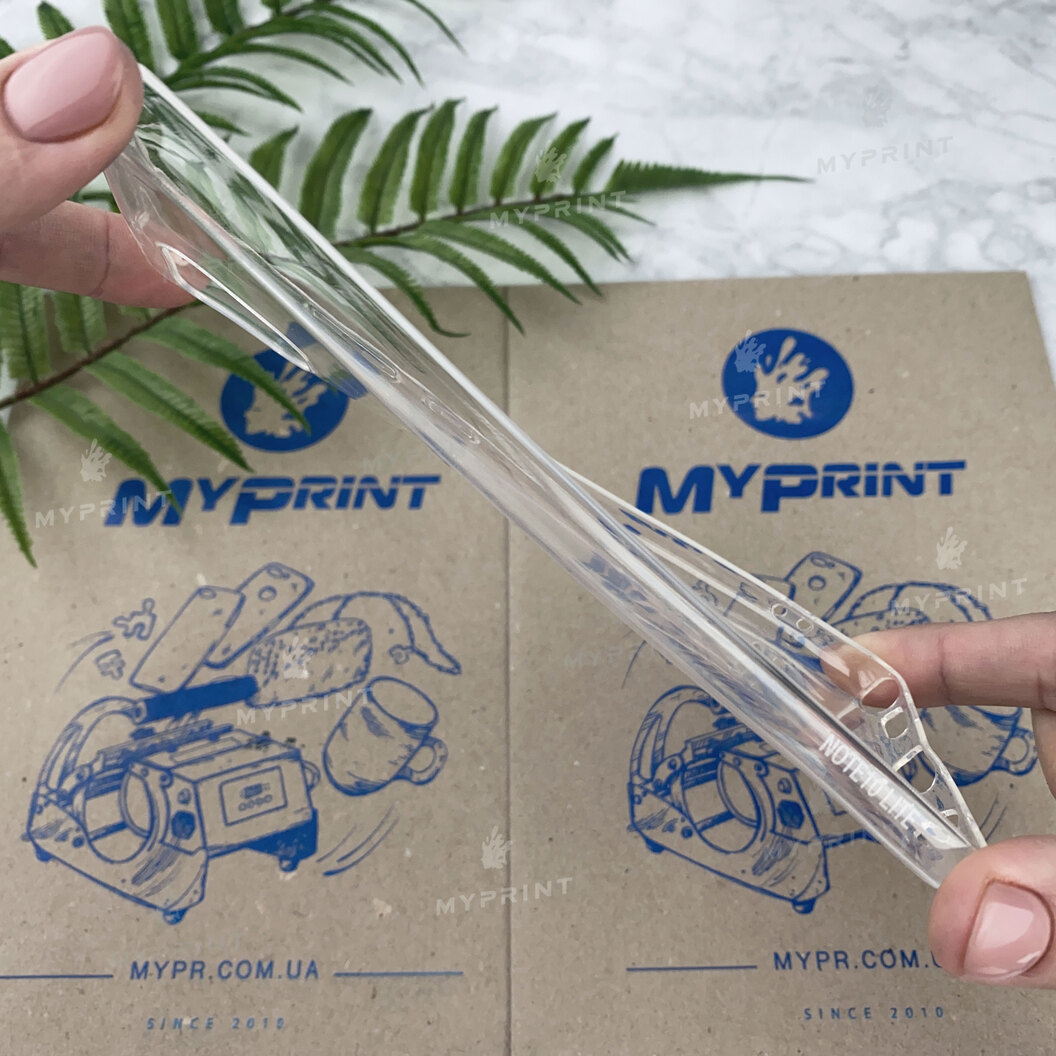 Чохол силіконовий для Samsung Note 10 Lite прозорий (6186) - фото 3 - Чохли для УФ друку