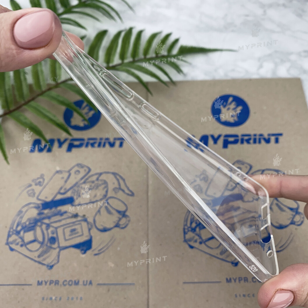 Чохол силіконовий для Samsung S20 прозорий (6188) - фото 3 Чохол силіконовий для Samsung S20 прозорий (6188) - фото 3 - Чохли для УФ друку