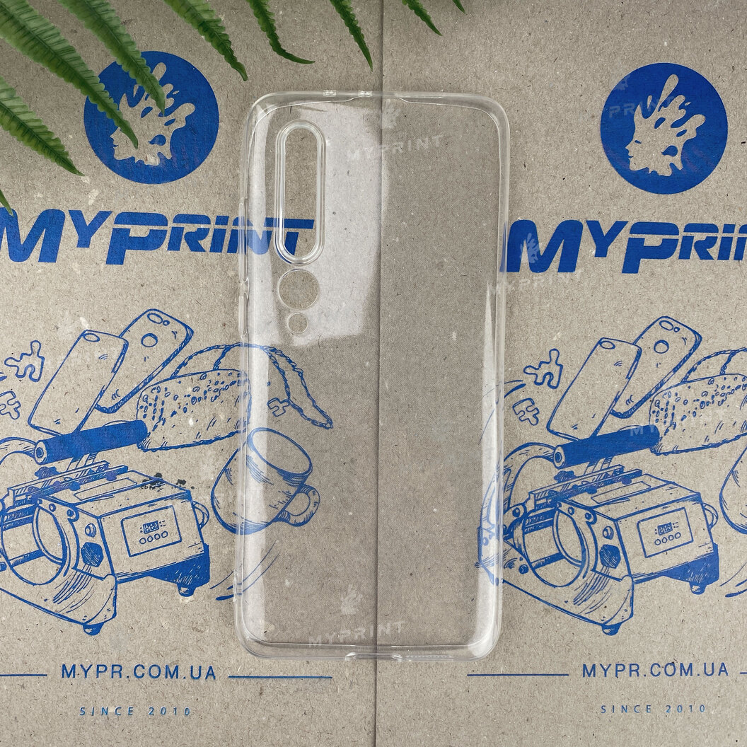 Чохол силіконовий для Xiaomi MI 10 / MI 10 Pro прозорий (6189) - фото 1 - Чохли для УФ друку