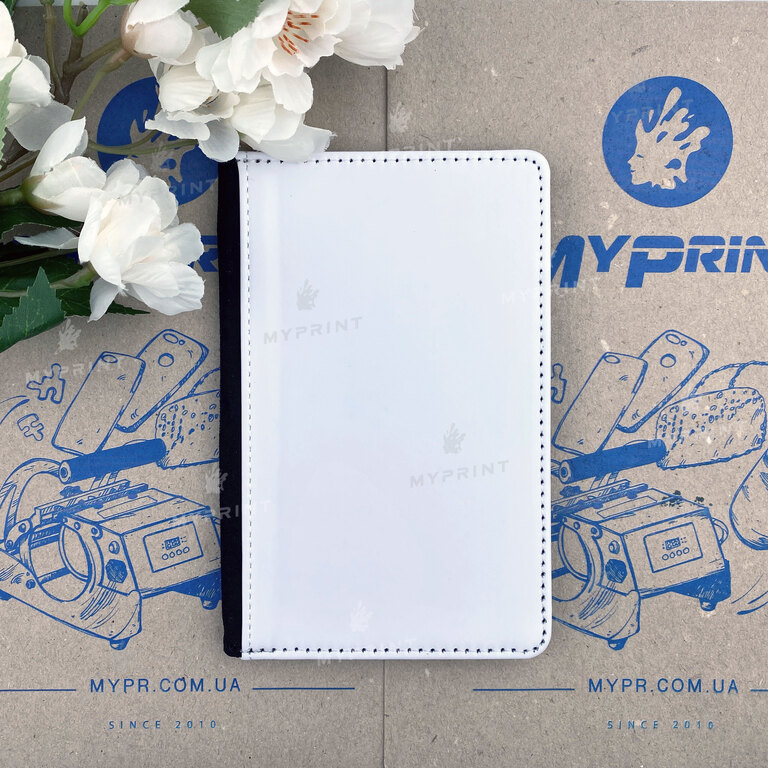 The passport cover for sublimation is black (6215)  The passport cover for sublimation is black (6215)