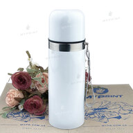 Thermos for sublimation metallic white (350 ml) (6069) - фото 3 Thermos for sublimation metallic white (350 ml) (6069) - фото 3 - Blanks for sublimation