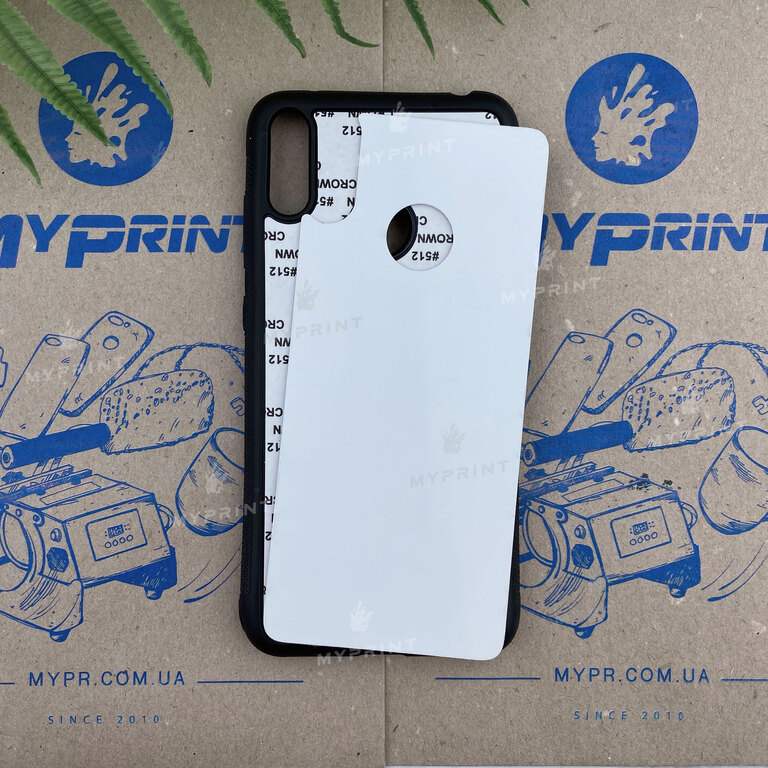 Чохол для сублімації 2D силіконовий (TPU) для Huawei Y7 2019 чорний (6254) 