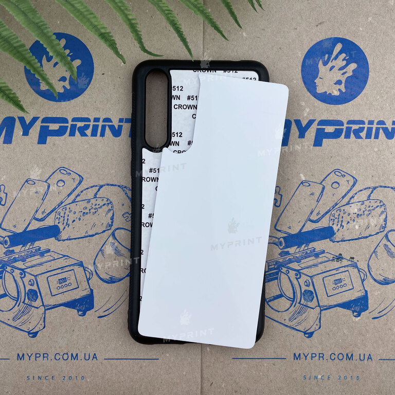 Чохол для сублімації 2D силіконовий (TPU) для Huawei P20 Pro чорний (6259) 