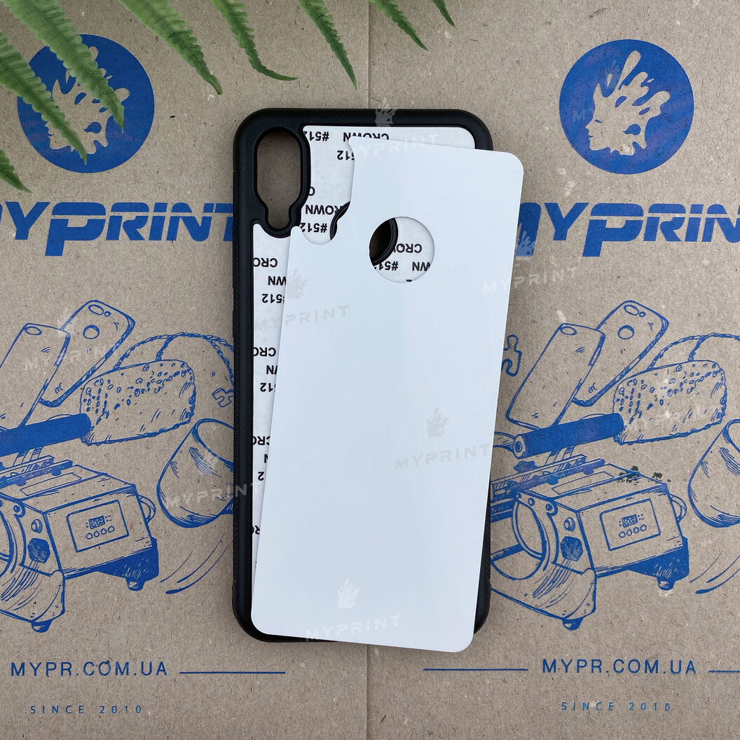 Чохол для сублімації 2D силіконовий (TPU) для Huawei P20 Lite чорний (6260) - фото 1 - Заготовки для сублімації