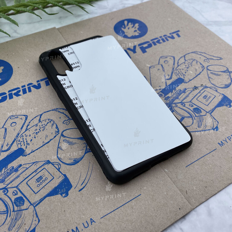 Чохол для сублімації 2D силіконовий (TPU) для Huawei P20 чорний (6258) 