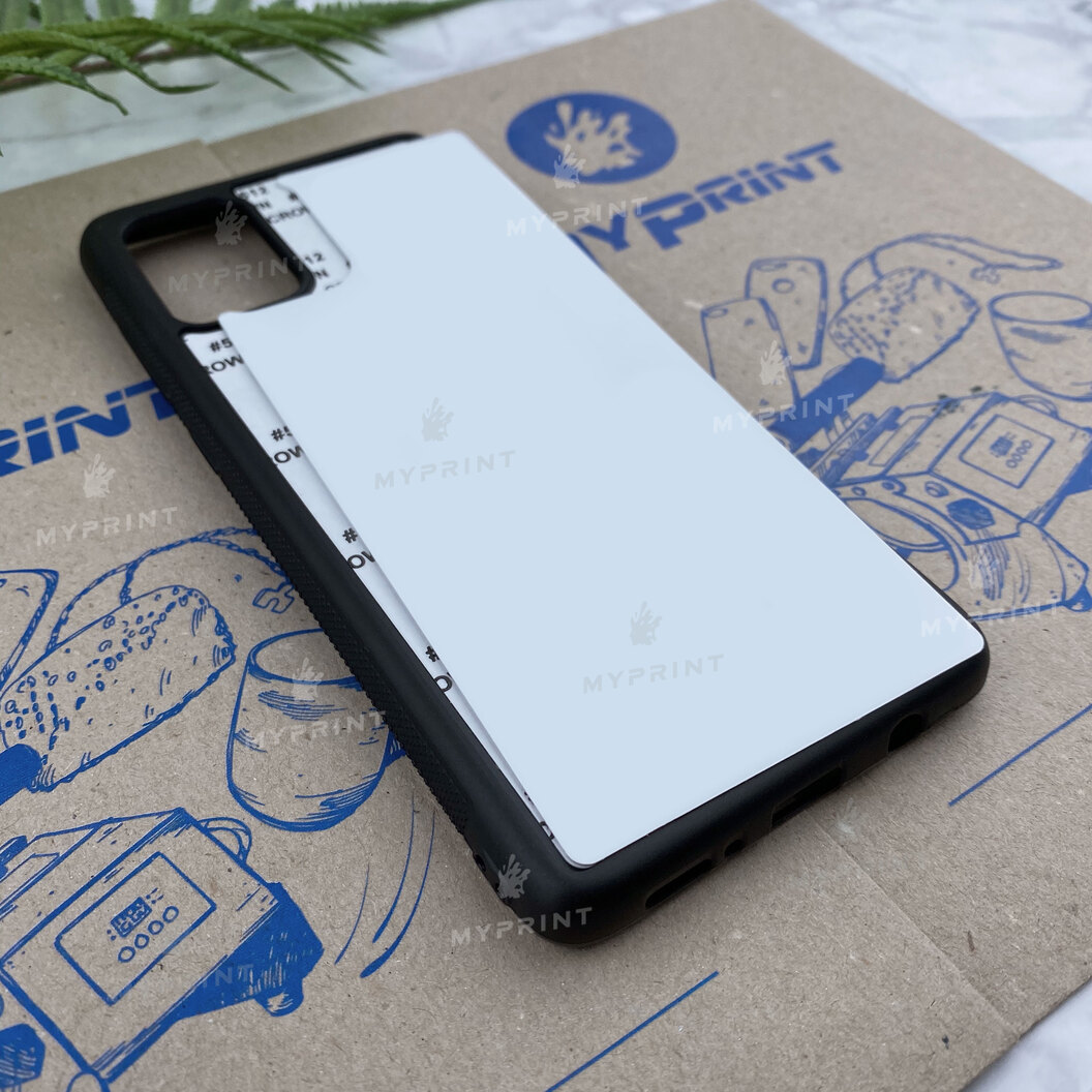 Cover for sublimation 2D silicone (TPU) for Samsung A71 black (6252) - фото 2 Cover for sublimation 2D silicone (TPU) for Samsung A71 black (6252) - фото 2 - Blanks for sublimation