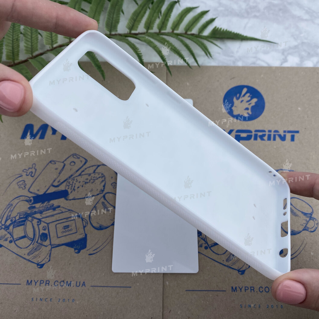 Cover for sublimation 2D silicone (TPU) for Samsung A71 white (6250) - фото 4 Cover for sublimation 2D silicone (TPU) for Samsung A71 white (6250) - фото 4 - Blanks for sublimation