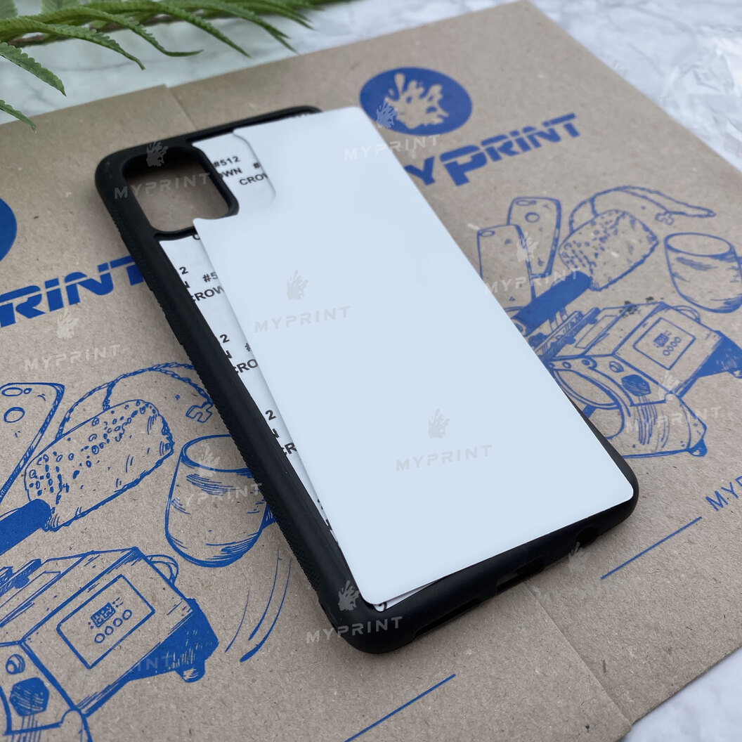Cover for sublimation 2D silicone (TPU) for Samsung A51 black (6248) - фото 2 Cover for sublimation 2D silicone (TPU) for Samsung A51 black (6248) - фото 2 - Blanks for sublimation