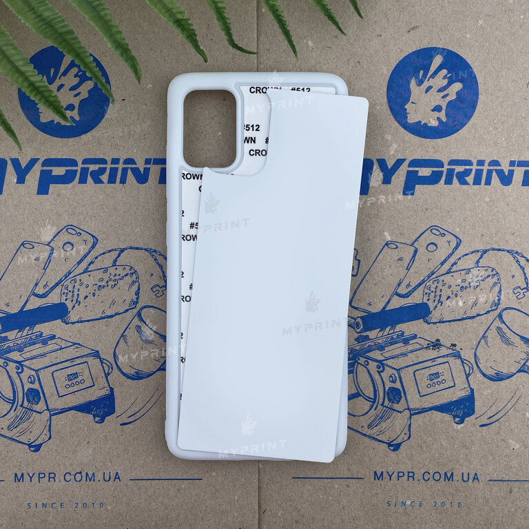 Чехол для сублимации 2D силиконовый (TPU) для Samsung A51 белый (6246)  Чехол для сублимации 2D силиконовый (TPU) для Samsung A51 белый (6246)