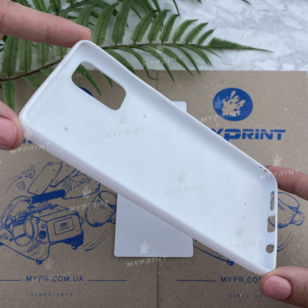 Чехол для сублимации 2D силиконовый (TPU) для Samsung A51 белый (6246) - фото 4 Чехол для сублимации 2D силиконовый (TPU) для Samsung A51 белый (6246) - фото 4 - Заготовки для сублимации