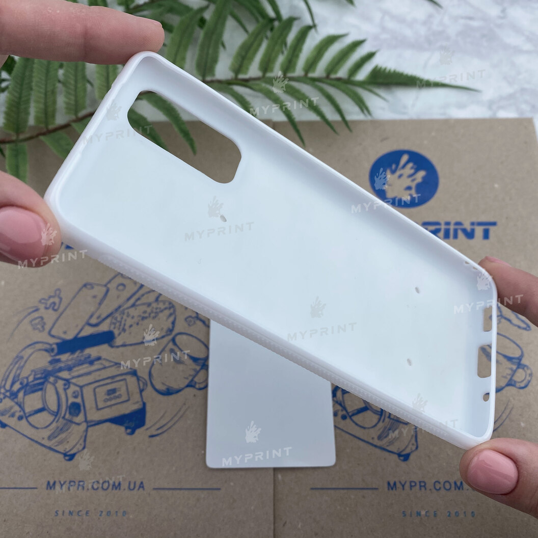 Чехол для сублимации 2D силиконовый (TPU) для Samsung S20 белый (6230) - фото 4 Чехол для сублимации 2D силиконовый (TPU) для Samsung S20 белый (6230) - фото 4 - Заготовки для сублимации