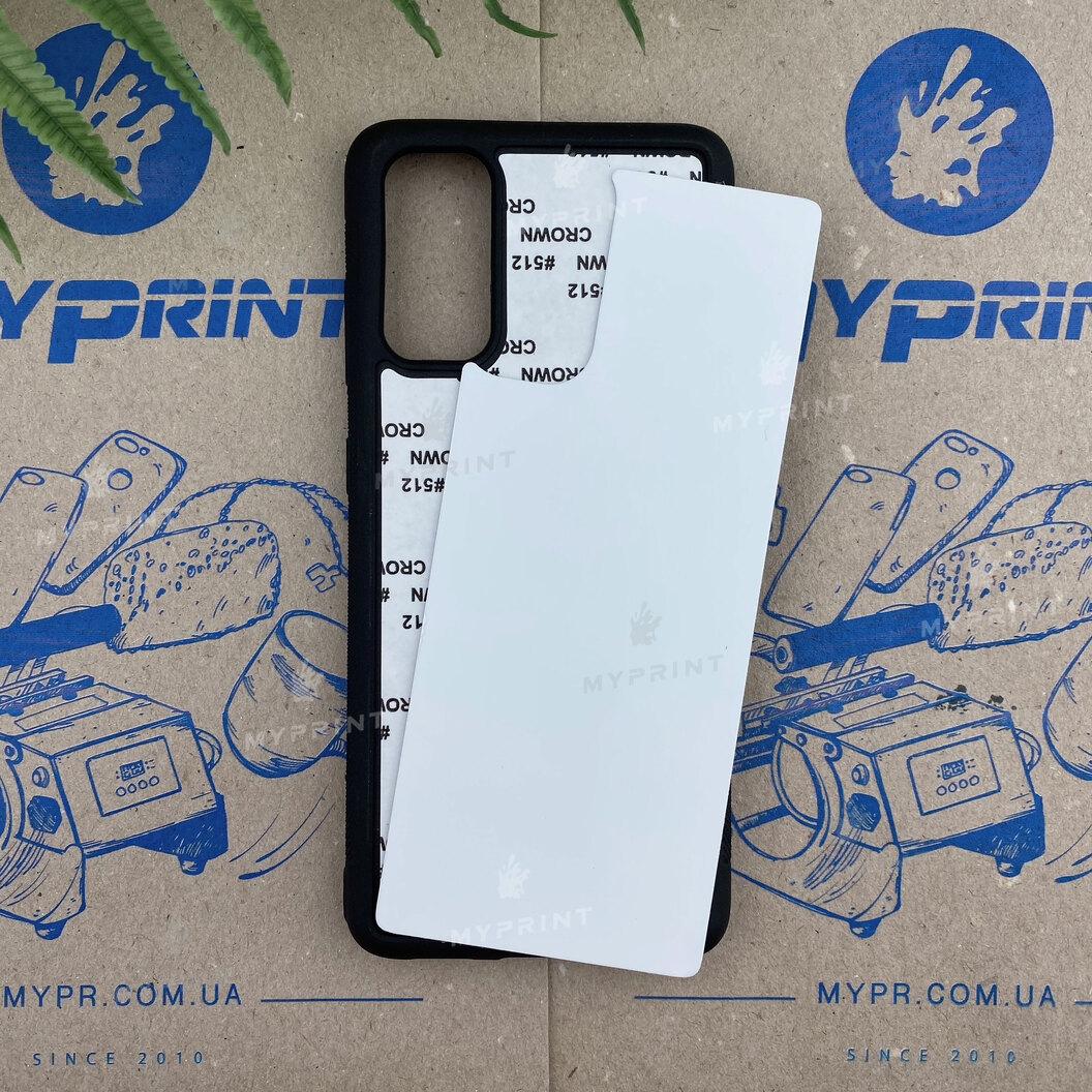 Cover for sublimation 2D silicone (TPU) for Samsung S20 black (6232) - фото 1 Cover for sublimation 2D silicone (TPU) for Samsung S20 black (6232) - фото 1 - Blanks for sublimation