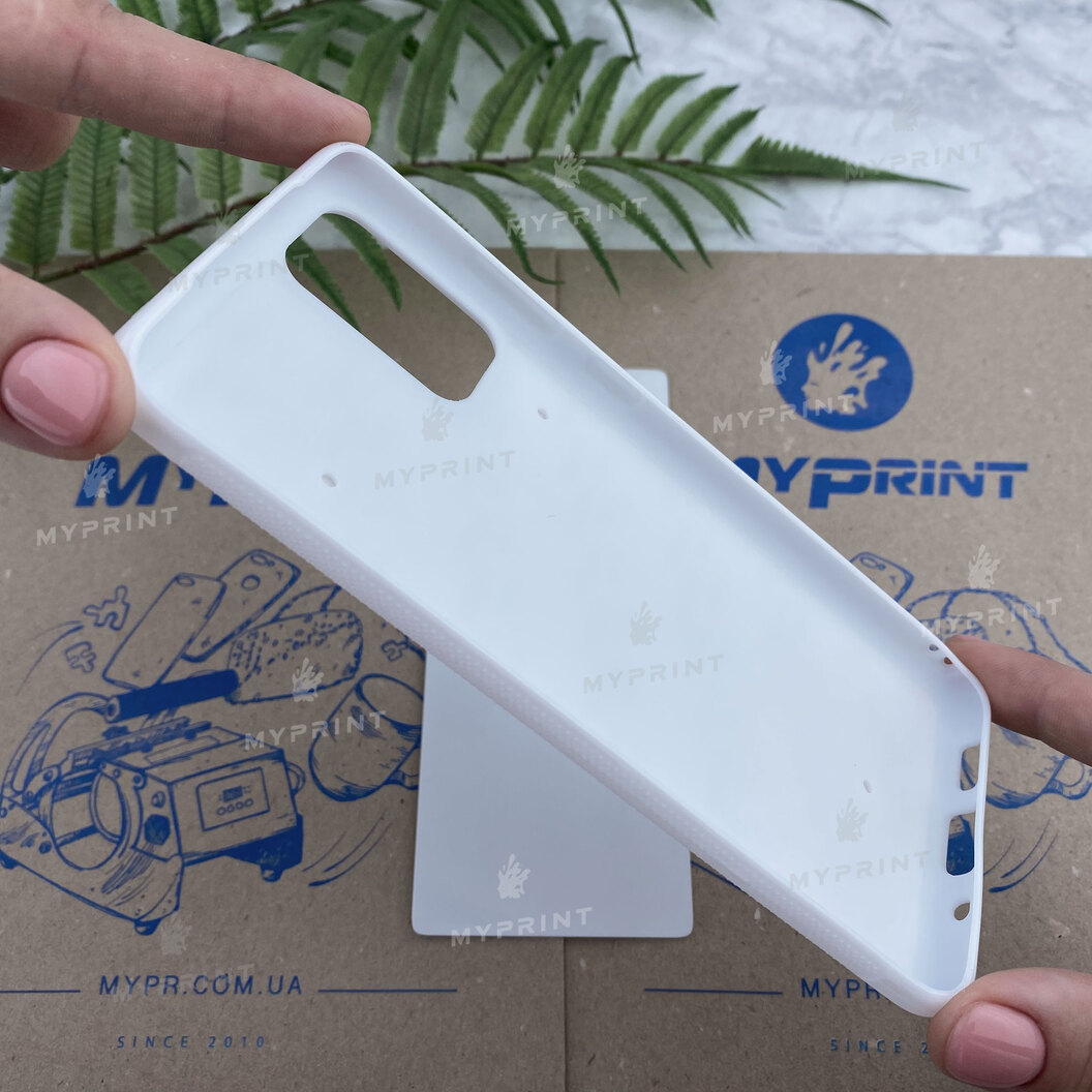 Cover for sublimation 2D silicone (TPU) for Samsung S20 Plus white (6234) - фото 4 Cover for sublimation 2D silicone (TPU) for Samsung S20 Plus white (6234) - фото 4 - Blanks for sublimation