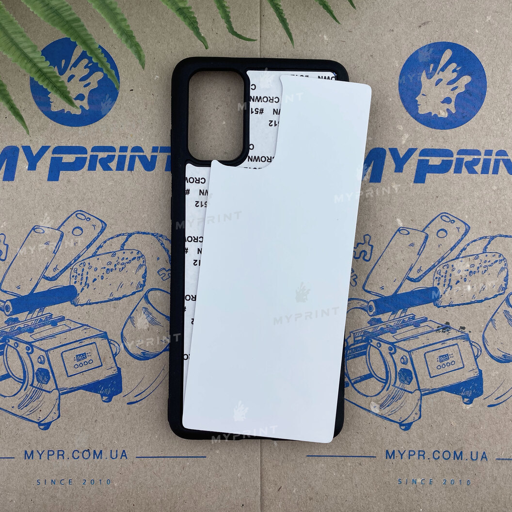 Cover for sublimation 2D silicone (TPU) for Samsung S20 Plus black (6236) - фото 1 Cover for sublimation 2D silicone (TPU) for Samsung S20 Plus black (6236) - фото 1 - Blanks for sublimation