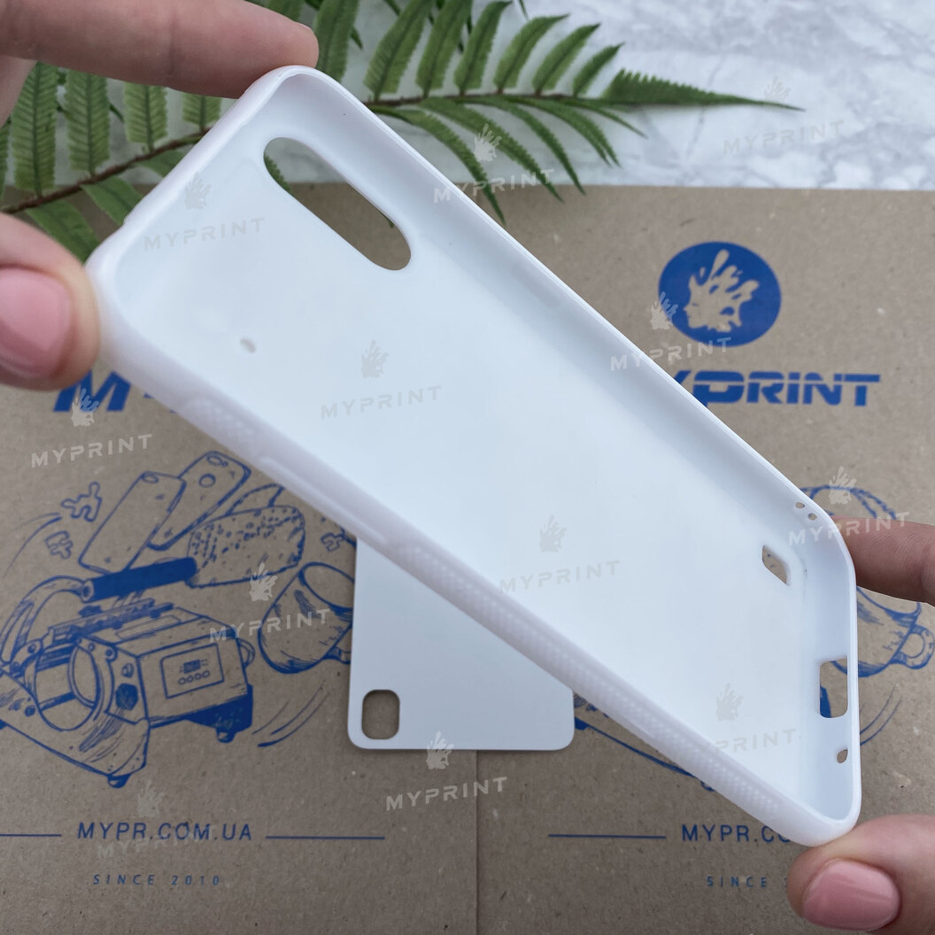 Cover for sublimation 2D silicone (TPU) for Samsung A01 white (6242) - фото 4 Cover for sublimation 2D silicone (TPU) for Samsung A01 white (6242) - фото 4 - Blanks for sublimation