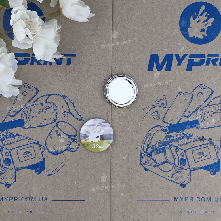 Заготовка для закатного магніту 32 мм (неодимовий магніт) (6283)  Заготовка для закатного магніту 32 мм (неодимовий магніт) (6283)