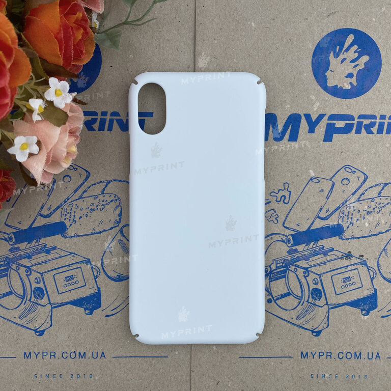 Чохол для сублімації 3D пластиковий Full Edge для iPhone X матовий (6346)  Чохол для сублімації 3D пластиковий Full Edge для iPhone X матовий (6346)