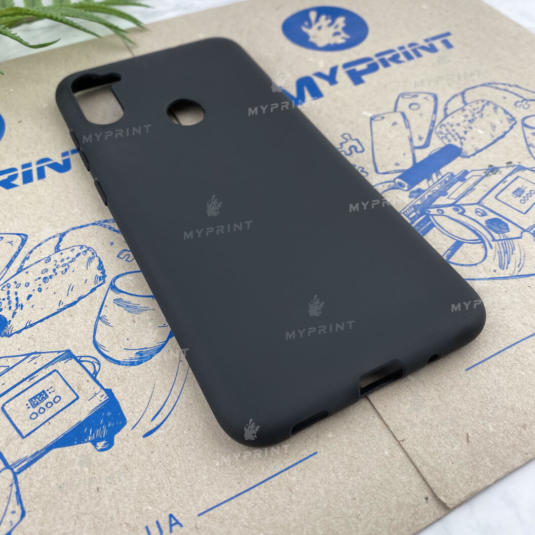 Чохол силіконовий для Samsung A11 / M11 чорний (6351) - фото 2 - Чохли для УФ друку