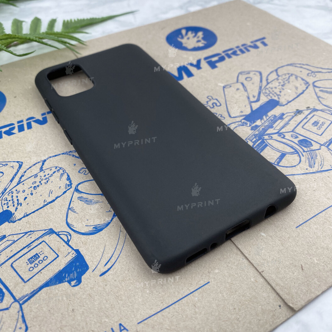 Чохол силіконовий для Samsung A51 чорний (6354) - фото 2 - Чохли для УФ друку