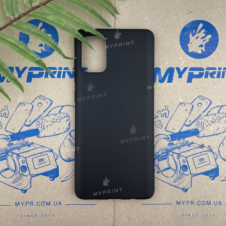 Чохол силіконовий для Samsung A71 чорний (6355) 