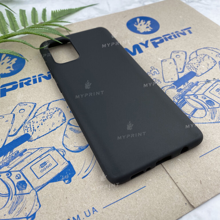 Чохол силіконовий для Samsung A71 чорний (6355) 