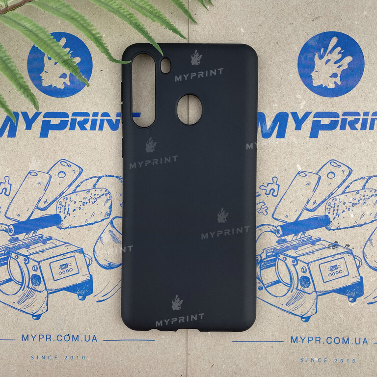 Чохол силіконовий для Samsung A21 чорний (6352) 